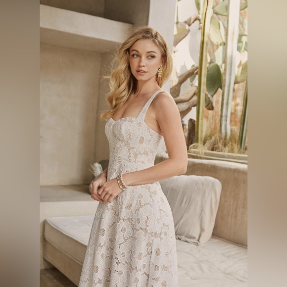 Azazie Atelier Charlotte White Maxi Dress - Picture 2 of 12